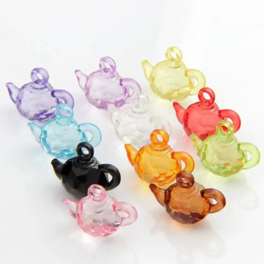 

Colorful Plastic 3D Teapot Charms Pendants Jewelry DIY L3076 24pcs 15.3x20.1mm