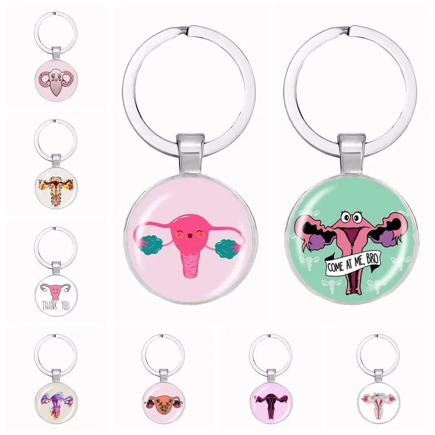 18 стилей новая матка womb брелок для ключей подвеска милый мультфильм шаблон матки