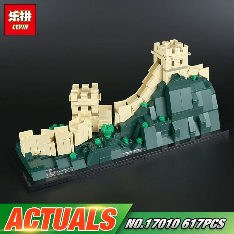 

Lepin 17010 617Pcs Architecture Building Series The 21041 The Great Wall Set Building Blocks Bricks Toys For Kids Chritmas Gift