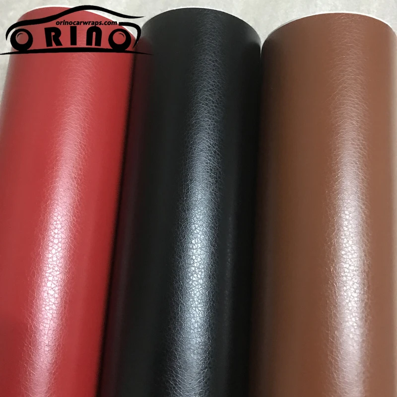 Matte Leather Brown Vinyl Tape Adhesive Car Wrap Sticker DIY Decal Bubble Free