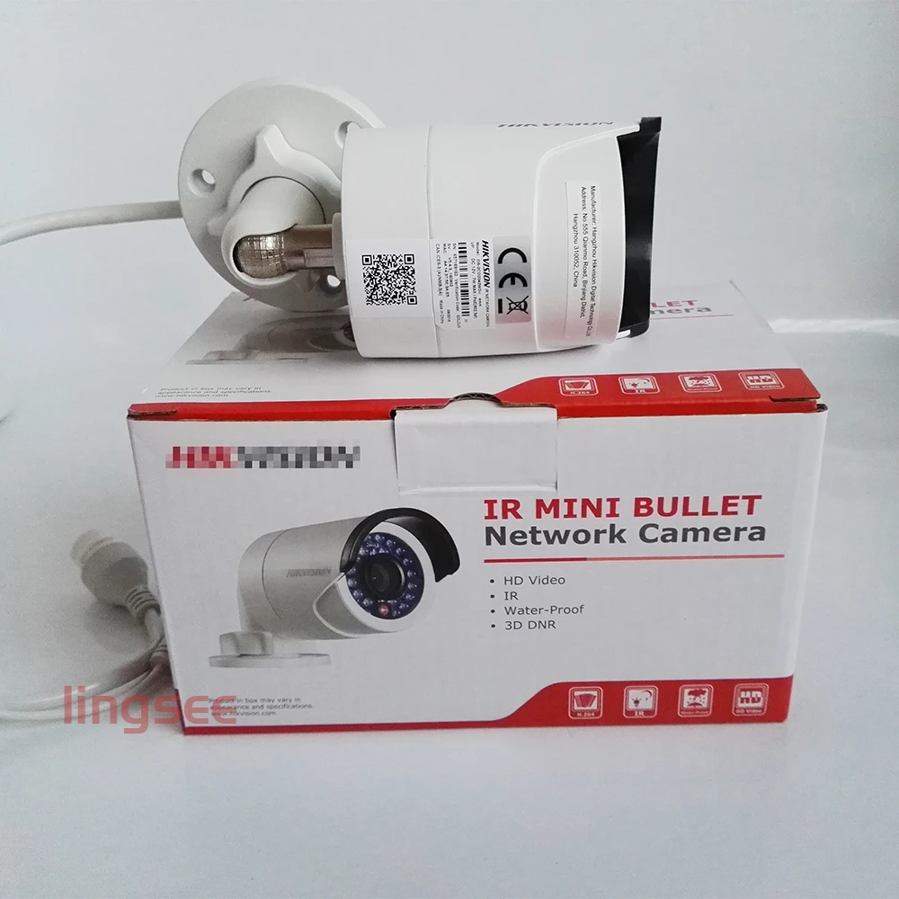 Original HIK English Version upgradable DS-2CD2042WD-I Full HD 4MP 120db WDR PoE IR IP Bullet Network CCTV security Camera