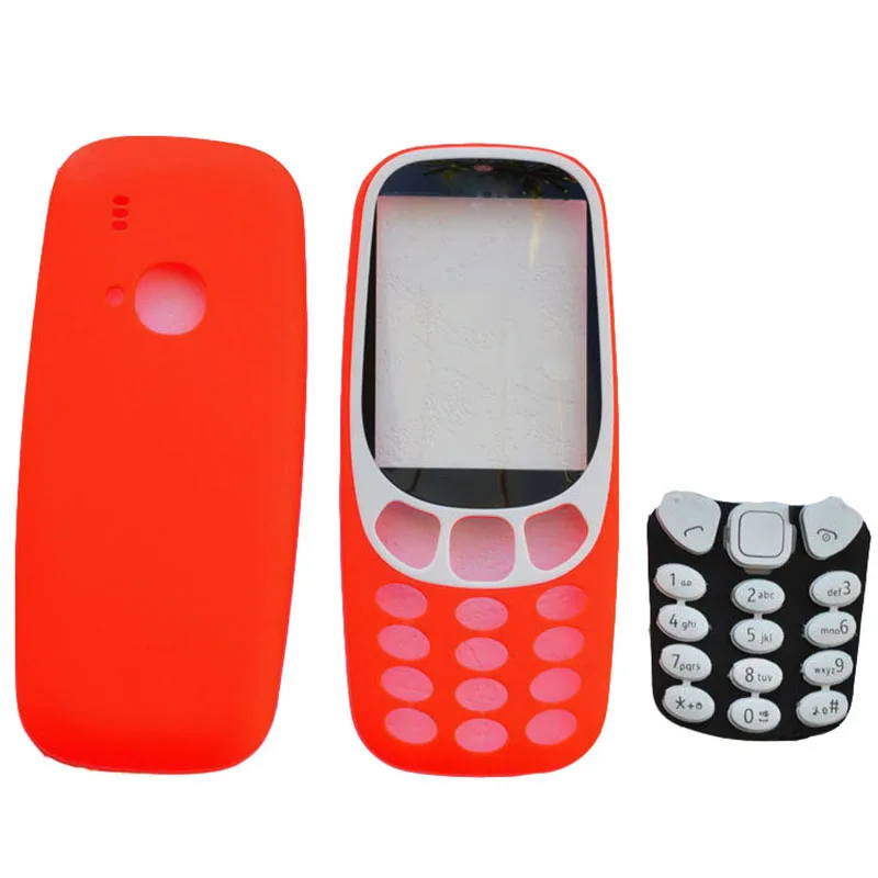 Новая задняя крышка для Nokia 3310 + передняя рамка клавиатура с логотипом|Корпусы и