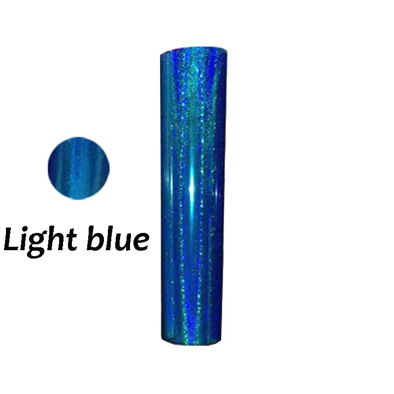 Light blue 25 см* 100 см ПВХ теплопередача виниловая пленка футболка Железная на HTV печать рисунков коротких цифр для спортивной одежды украшения дома - Цвет: Light blue