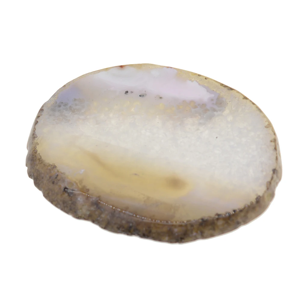 4 pieces Tea House Embellishments Agate Slices Irregular Crystal Quartz Stone For DIY Pendant Charms Mixed Colors 4#