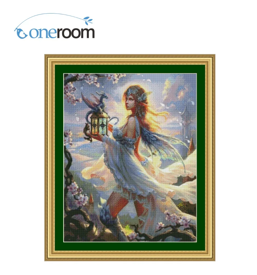 

-Oneroom 49-60 Angel (1) Counted Cross Stitch Cartoon Cross Stitch 14CT Cross-Stitch Kit Handmade Embroidery Needlework