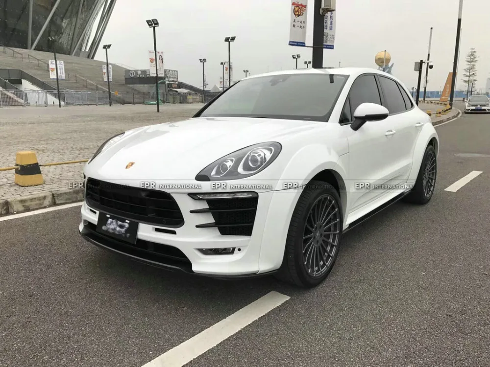 Автомобильный Стайлинг для Porsche Macan PD Style Wide Body Kit(передний бампер w/противотуманные фары, боковая юбка, передние и вспышки, задний диффузор