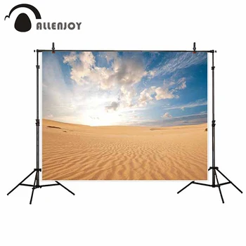 

Allenjoy backgrounds photographic sand desert Blue sky white clouds Natural landscape tourism background photo shoot Photography