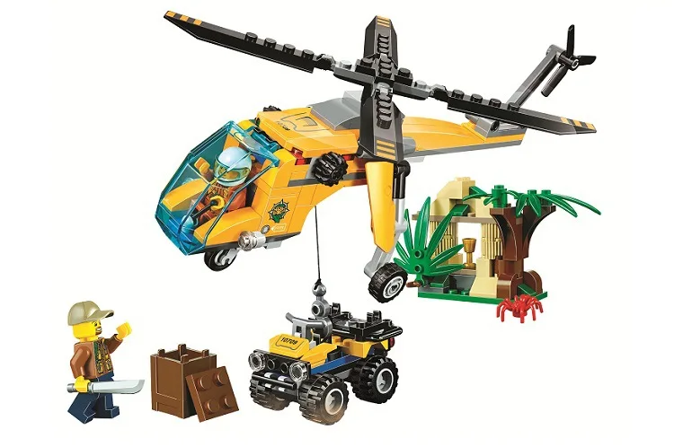 lego city 60158 jungle cargo helicopter