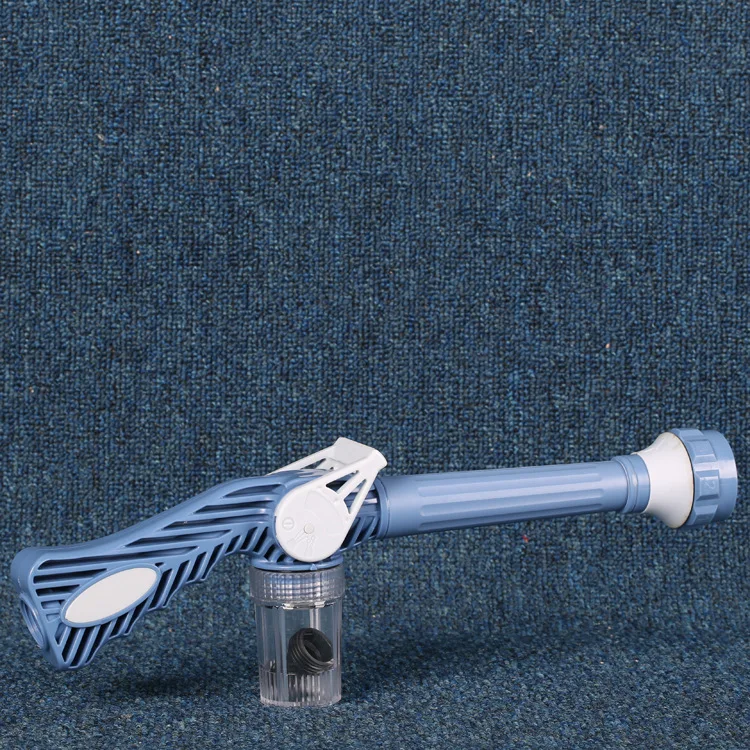Blue Garden Sprayer Car Washing Washer Plastic Garden Hose Pipe Connector Function Ez Jet Water Cannon 8 In 1 Turbo Spray Gun (8)