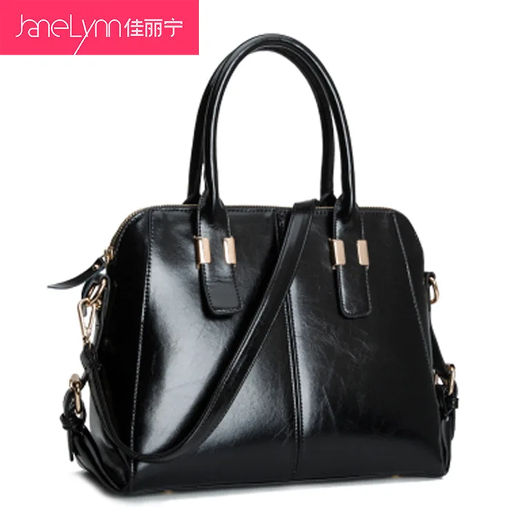 

2015 Women's Brand Handbags High Quality 6 Color Oil Waxing Leather Bag Fashion Female One Shoulder Bag