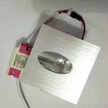 20 шт./лот 3 Вт Led Footlight квадратные настенные светильники для лестницы шаг/фойе, настенные Угловые лампы, круглые/квадратные AC90-260V