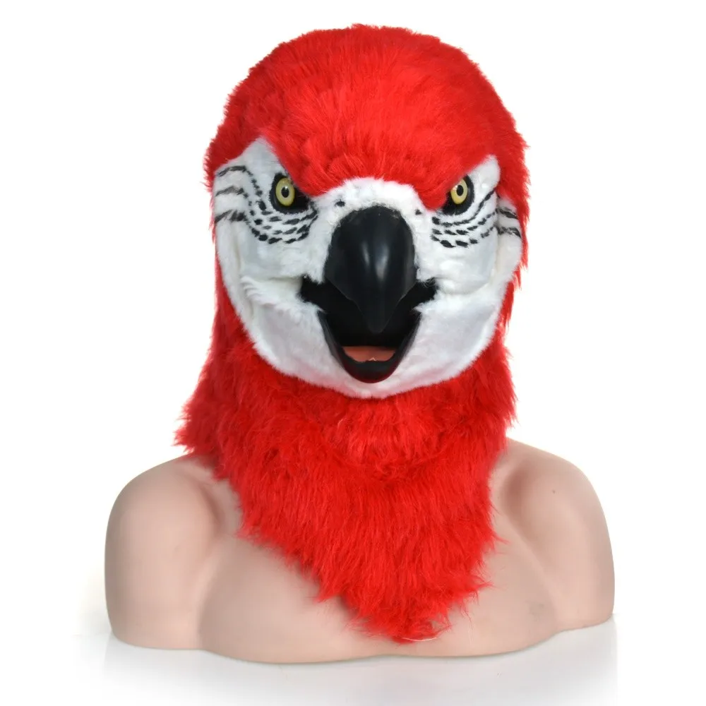 Красный попугай перемещение маска для полости рта вечерние маска к Хэллоуину