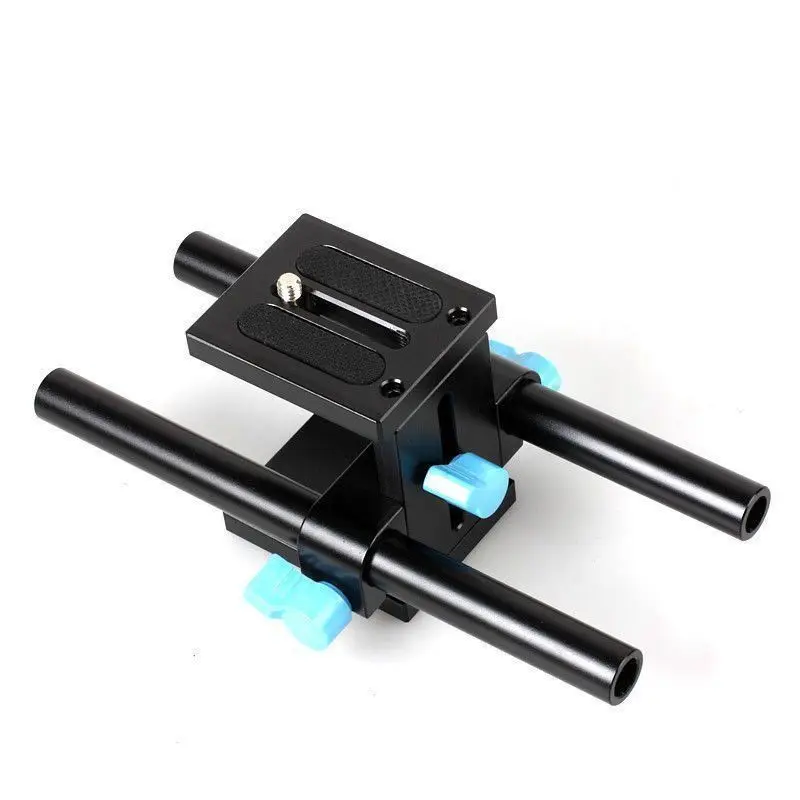 15mm Rail Rod Support System Baseplate Mount for DSLR Follow Focus Matte Box