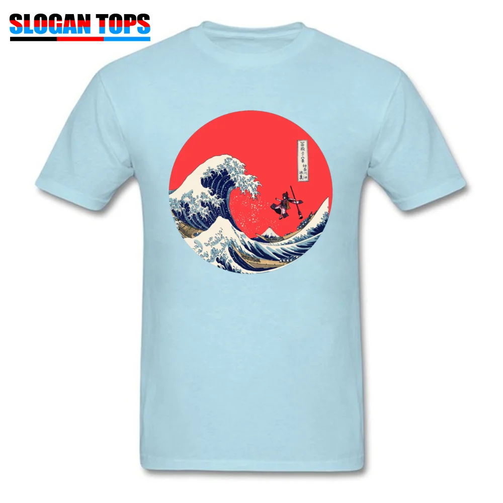Design Kanagawa Hokusai 19027 Tshirts for Men Fashion NEW YEAR DAY Crew Neck 100% Cotton Short Sleeve Tshirts Sweatshirts Kanagawa Hokusai 19027 light