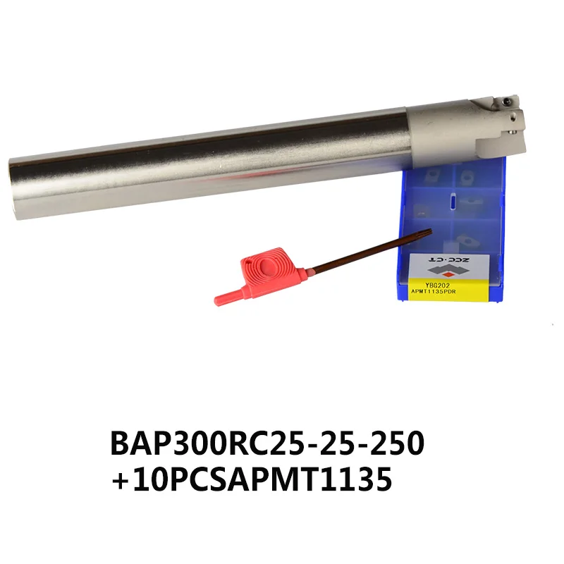 BAP 300R фреза инструменты с 10 шт. APMT1135PDR держатель фрезерного инструмента Торцевая мельница для фрезерного станка с ЧПУ для вставки APMT1135 - Длина режущей кромки: C25-25-250-APMT