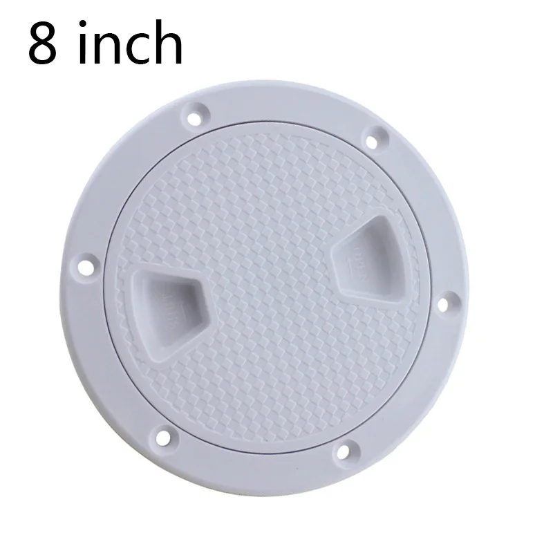 

8 inch Marine Inspection Deck Hatch Cover ABS White Round Tight Screw out Anti-corrosive Deck plate for Boat Yacht Motor homes