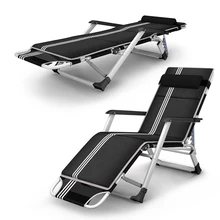 Уличное складывающееся откидное кресло сидя/кладя шезлонг Пляжное Кресло алюминиевый сад Nap диван с хлопковой подушкой