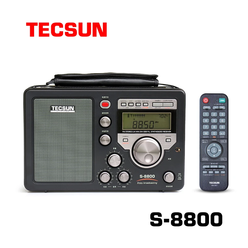 Tecsun s-8800 Высокая чувствительность полный диапазон цифровой настройки стерео дистанционное управление функция радио