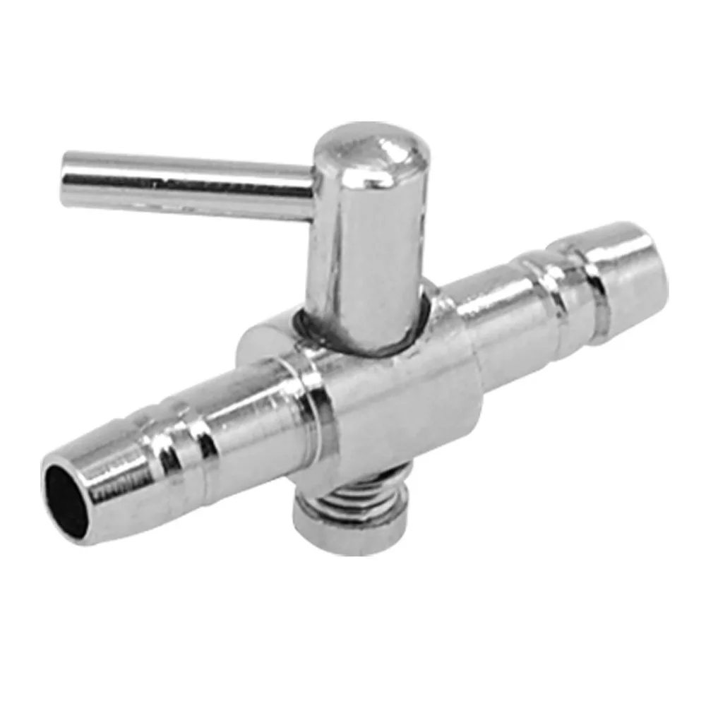 

Aquarium Stainless Steel Single Way Outlet Air Flow Control Lever Valve Inline Manifold Air Pump Splitter Switch Tap 4*6mm Tube