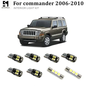 Shinman 10X Error Free LED Interior Light Kit Package For Jeep Commander accessories 2006-2010 trunk Dome license led