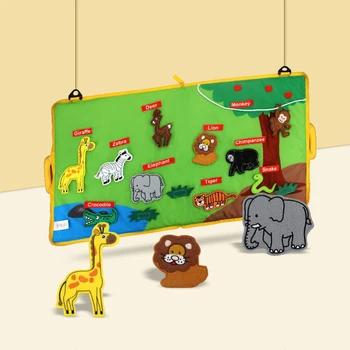 

Baby Infant Toys Baby 3D Cloth Book Early Learning Educational Toys With Animals Tails English Story Development Books