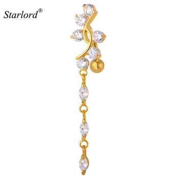

Starlord Body Jewelry Cubic Zirconia Crystal Belly Button Rings For Women Gold Color Navel Piercing Nombril New DB1971