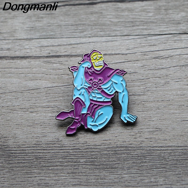 

L3524 Skeletor He Man Metal Enamel Pin for Backpack/Bag/Jeans Clothes Badge Lapel Pin Brooch Jewelry 1pcs