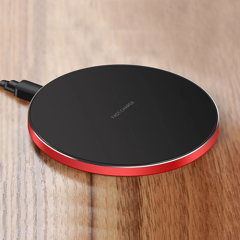 QI Fast Wireless ChargerWireless Charging Round Pad Smart Lighting Sensor For IPhone 8/8 Plus/IPhone XSamsung Galaxy S8S7S6