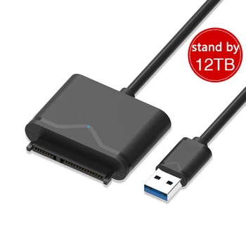 

Sata Cable USB C to SATA Adapter Cable Type C 15 Pin Drive Line External Converter for 2.5" 3.5" SSD HDD Drives