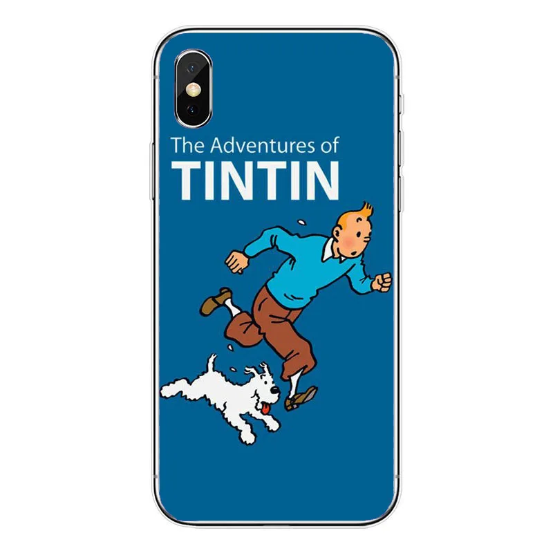 The Adventures of Tintin Soft Silicone TPU Cover Case For iPhone 11 11Pro XR 10 8 7 Plus 6 6S Plus 5 XS Max 5 5C 4 4S Case - Color: TPU