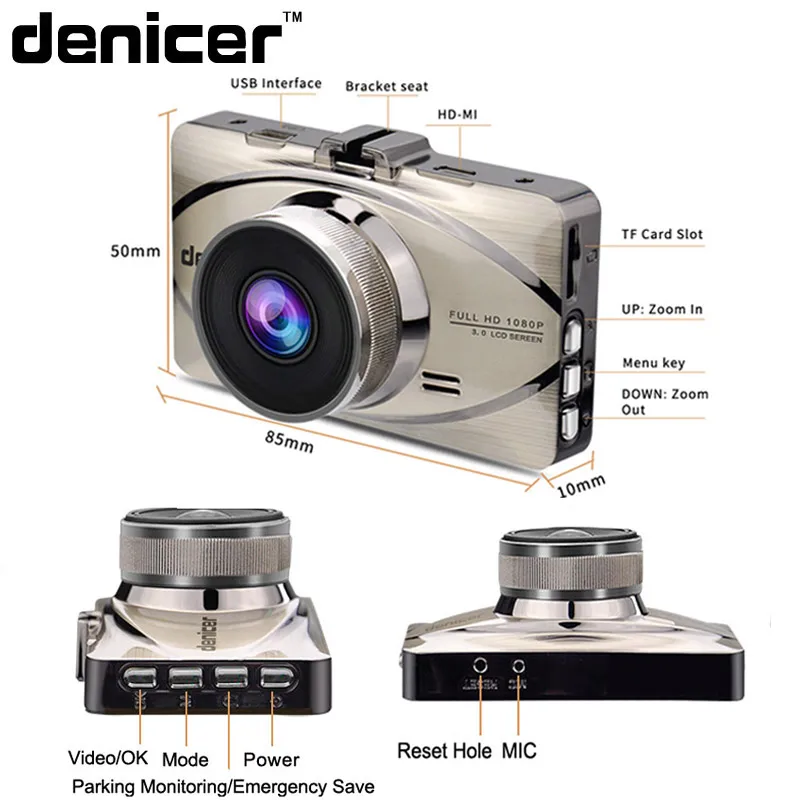 Novatek 96655 Dash Camera Full HD 1920x1080P 30Fps Car DVR Dash Camera 3.0 Inch Car Cam Night Vision Video Recorder Registrar