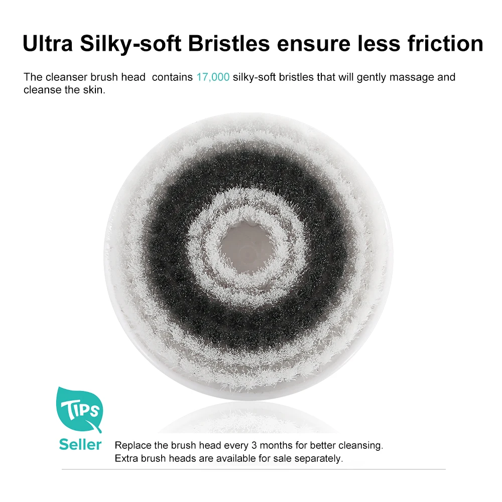 Сенсорная Косметическая Очищающая щетка для лица, вращающаяся на 360 градусов, 2 скорости работы с подставкой для хранения, косметическое устройство, TB-0759D набор