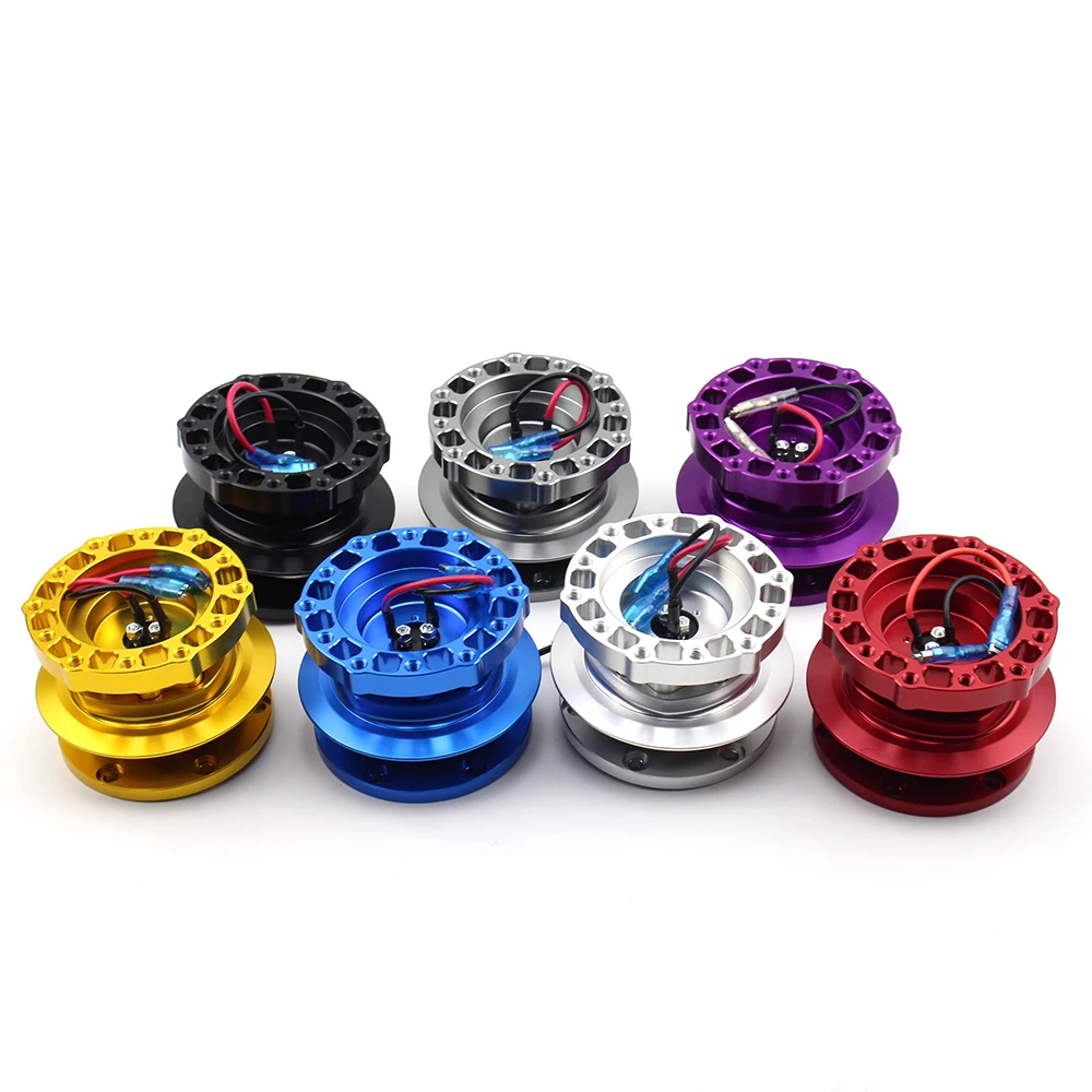 

Aluminum Racing Car Quick Release Universal Steering Wheel Adapter Hub Snap Off Kit