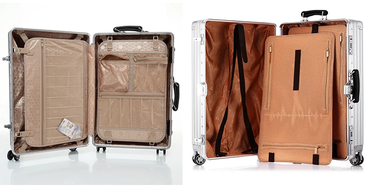 Модный чемодан на колесиках, универсальный чемодан с алюминиевым каркасом для мужчин и женщин, чемодан на колесиках для путешествий, чемодан на колесиках