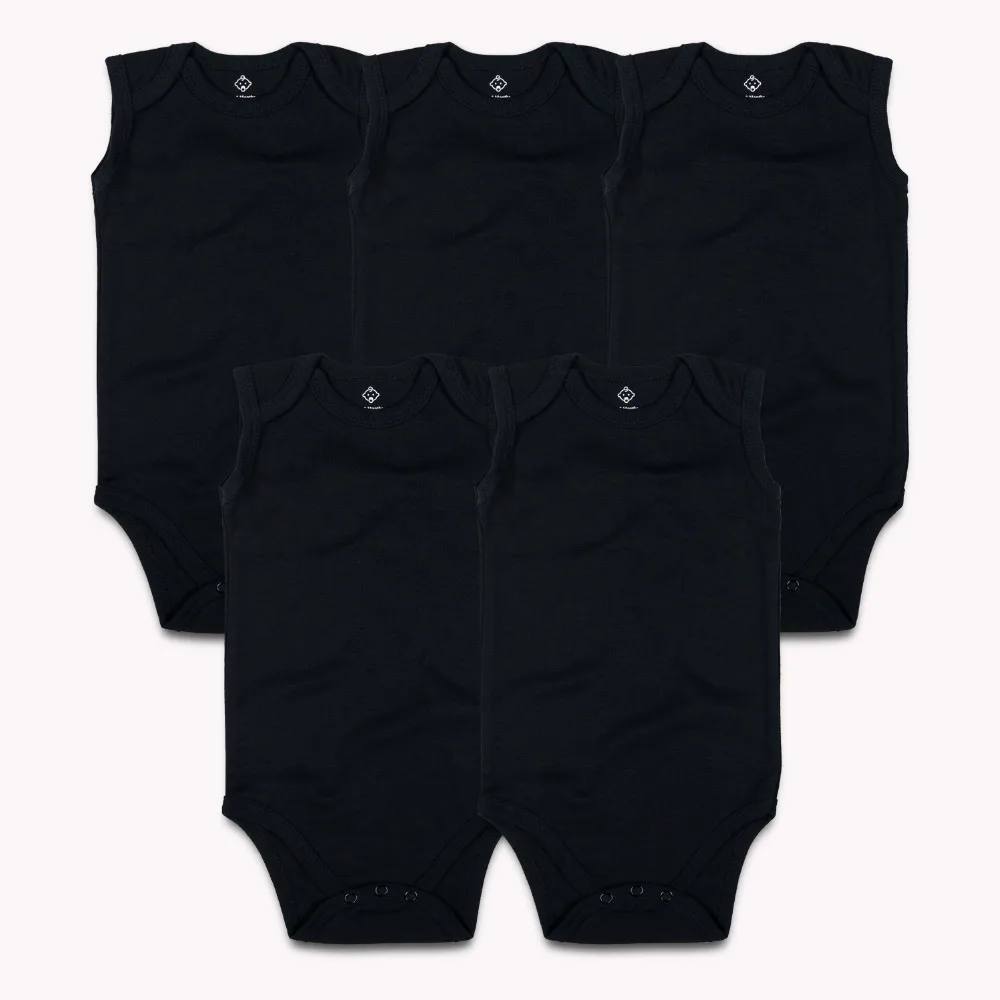 

3/5 PCS Newborn Baby Unisex Bodysuit Sleeveless Solid Place Infant Jumpsuit 100% Cotton Boys Girls 0-24 Months Roupas Clothing