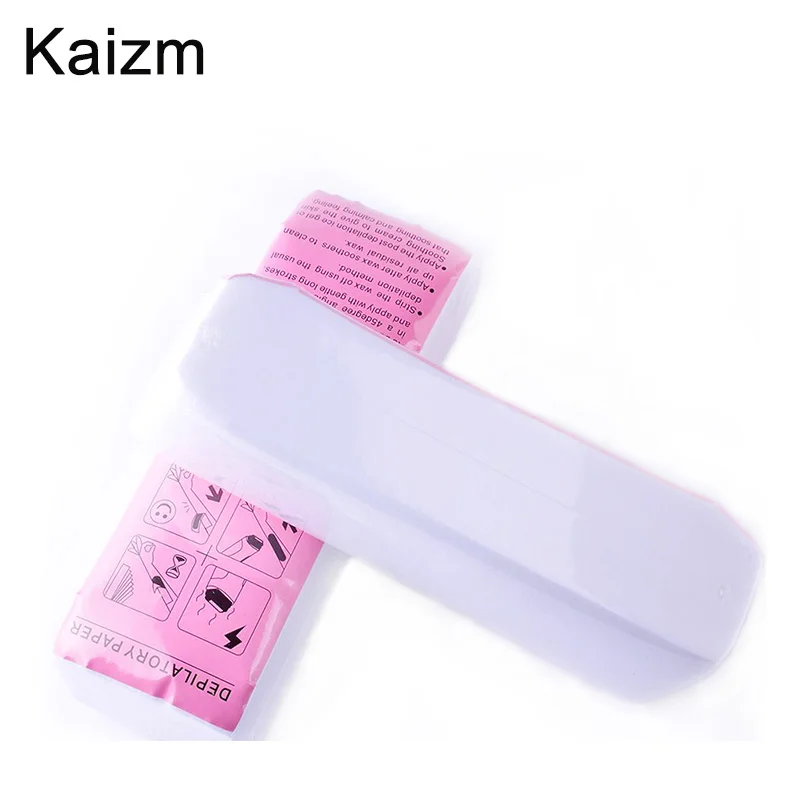 Kaizm 100Pcs Hair Removal Wax Strip Paper Waxing Paper Wax Strips For