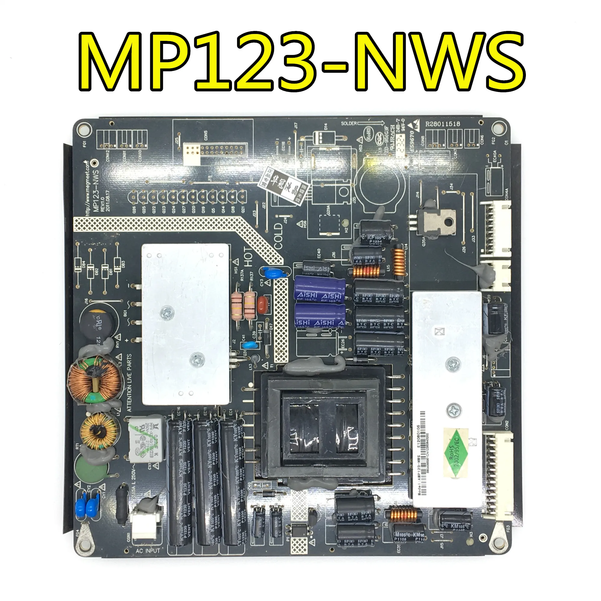 Тест для haier LE32A370 LE32Z50 плата питания MP123-NWS MP123