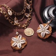 Lalynnlys Ретро Винтаж Круглый Монета портрет многослойное ожерелье s для женщин золотой цвет колье ожерелье ювелирные изделия Bijoux N68431