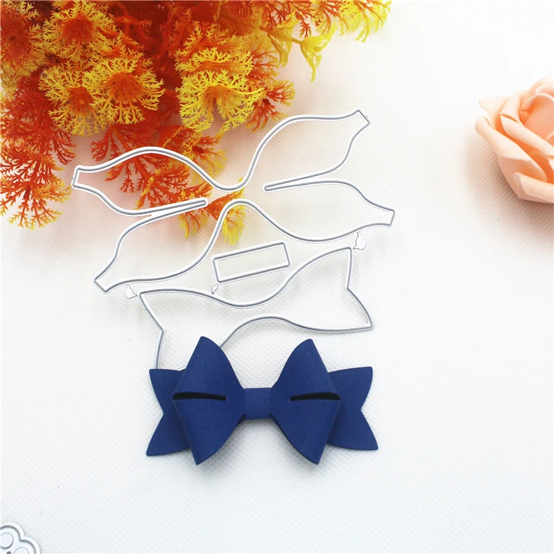 

Frame Bowknot Metal Cutting Dies Stencils For DIY Scrapbooking Hand Embossed Plate Christmas Cards Paper Album Decorative Craft