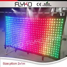 Наивысшего качества Свадебная вечеринка украшения светодиодные фонари гибкий светодиодный дисплей занавес фон