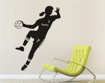 

Wall Decal Wall Sticker image HANDBALL sport handball player name