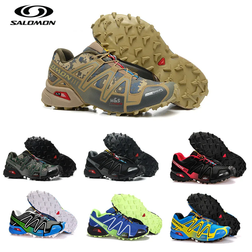 Скидка Salomon speed Cross 3 CS беговые кроссовки брендовые кроссовки мужские спортивные кроссовки Скорость CROS фехтование обувь