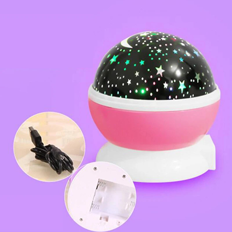 Led Night Lamp Stars Starry Sky LED Night Light Projector Moon Novelty Table Night Lamp Battery USB Night Light For Children (11)