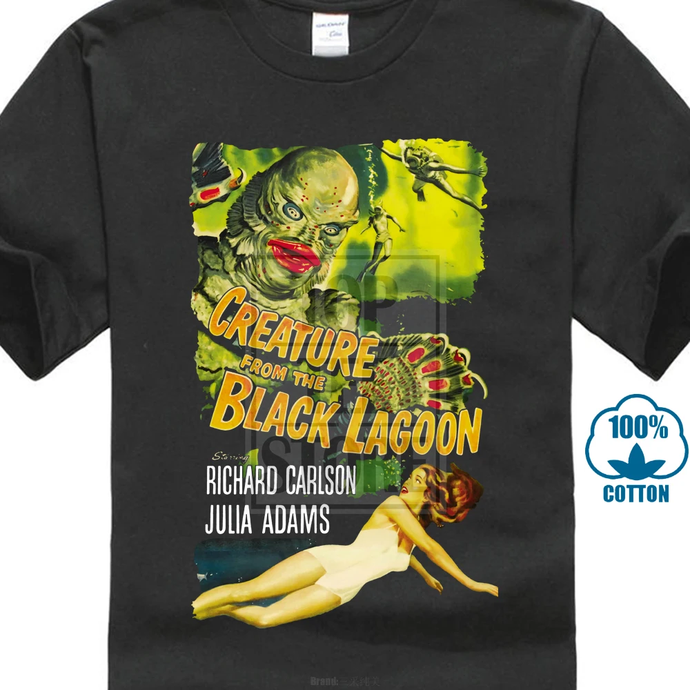 

Creature From The Black Lagoon V18 Movie Poster T Shirt Black All Sizes S 4Xl