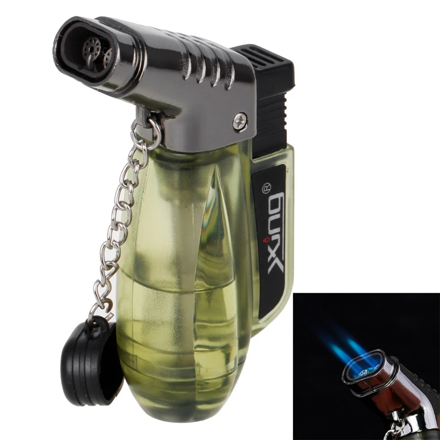 

Watering Can Windproof Lighter Torch Jet Flame Refillable Flame Inflatable Double Flame Lighter Gas Torch Lighter (Mixed color)
