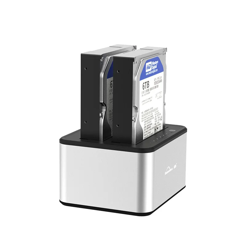 HDD Docking Station Disk Duplication 2 Bay Copy One Disk To Another USB 3 0 Type 5