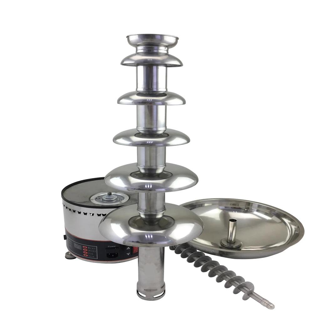 110V 220V 6 Layers Commercial Electric Chocolate Fountain Machine Chocolate Waterfall Machine EU/AU/UK/US Plug