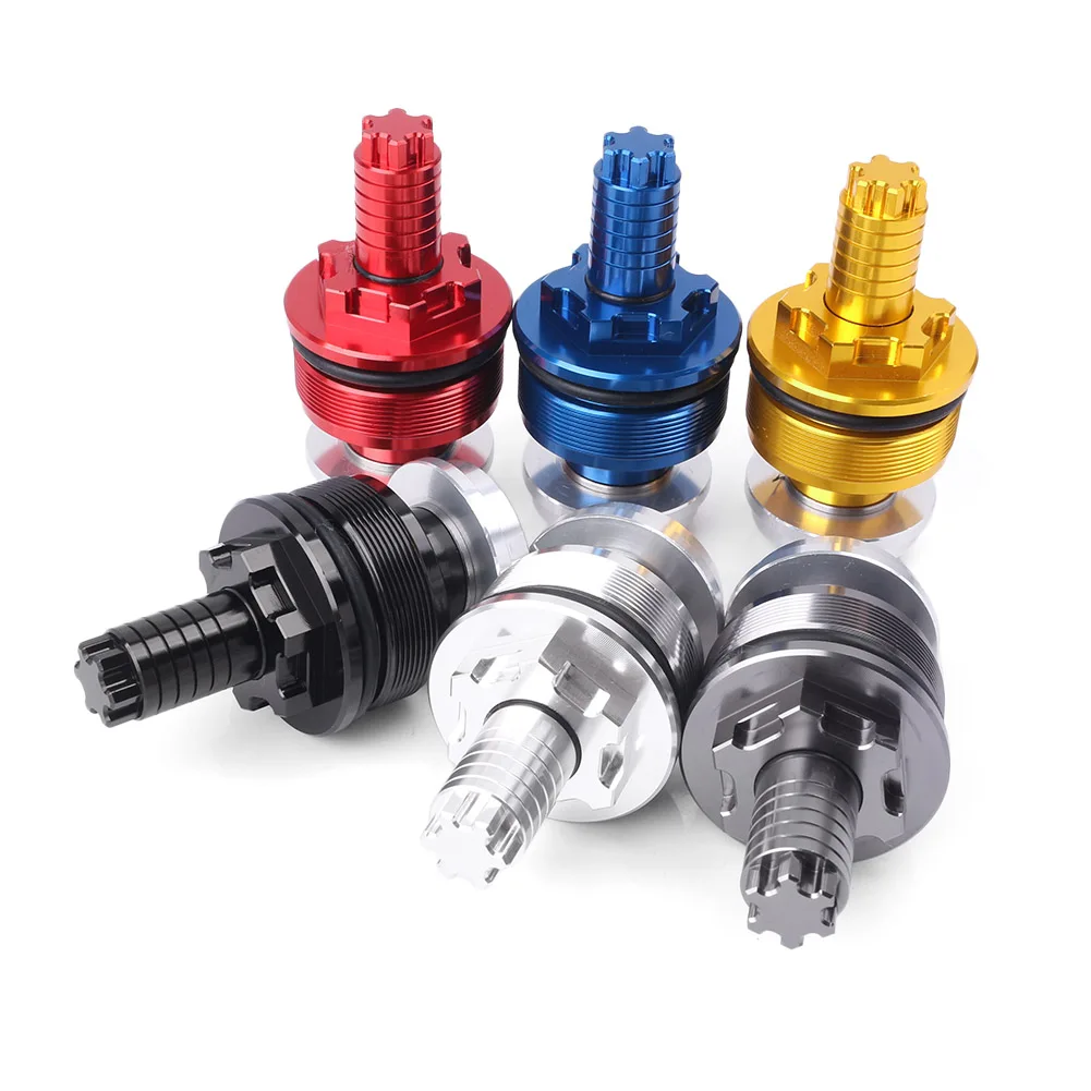 For Yamaha YZF R25 R3 YZF-R25  YZF-R3 Front shock absorber screw cover Cap Preload Adjusters Fork Bolts 41MM CNC Aluminum Motorbike Motorcycle Spare Parts Accessories