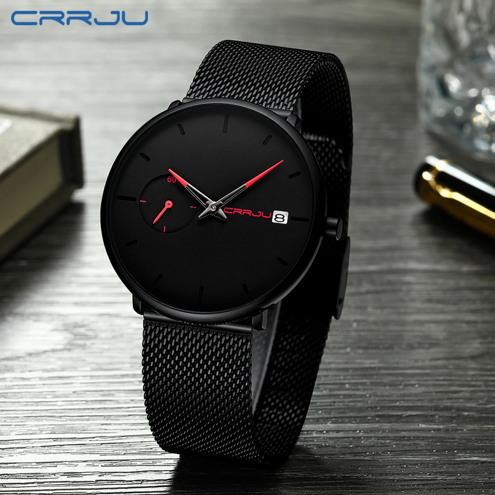 Crrju спортивные часы лучший бренд Роскошные водонепроницаемые часы для пары модные повседневные часы для мужчин и женщин Авто Дата часы Crrju часы