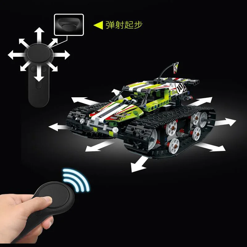 Technic Series The RC Cars Remote-control Race Car Set Building Blocks Bricks Educational Toys Compatible with educational toys 